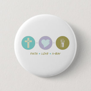 Faith Love X-Ray 2 Inch Round Button