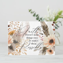 Faith Makes Things Possible Greeting Cards
