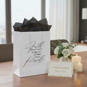 Faith makes things possible medium gift bag
