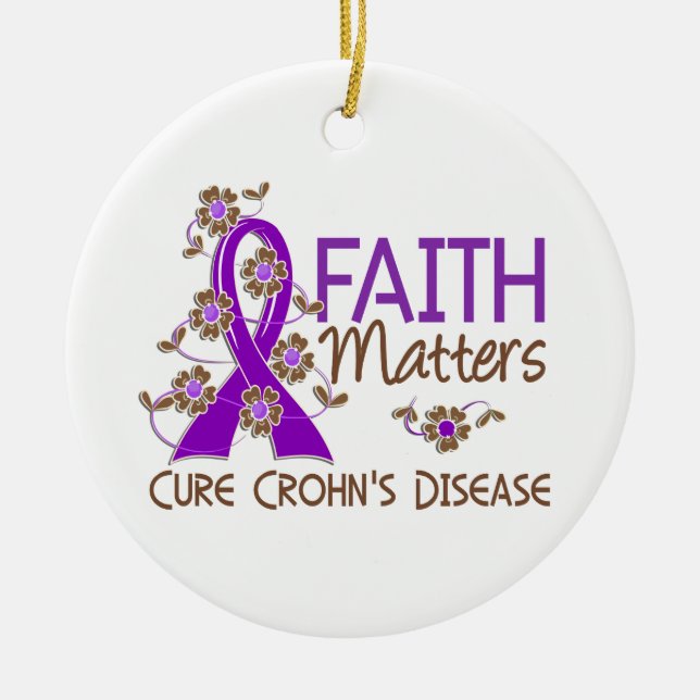 Faith Matters 3 Crohn's Disease Ceramic Ornament (Front)