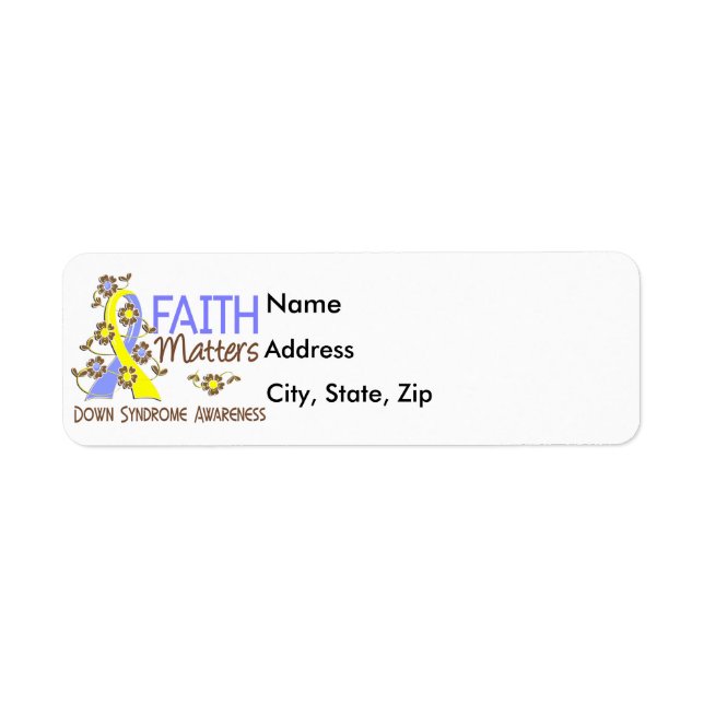 Faith Matters 3 Down Syndrome (Front)