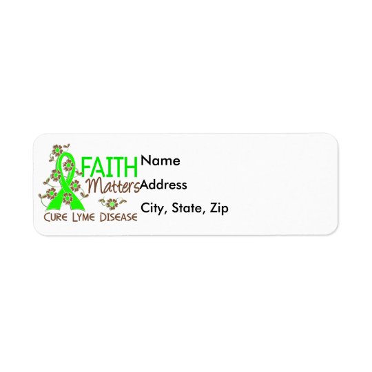Faith Matters 3 Lyme Disease Return Address Label