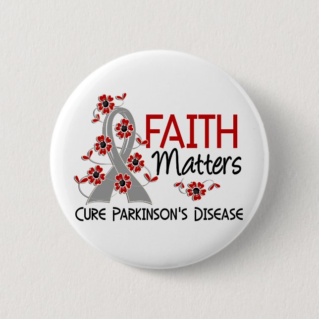 Faith Matters 3 Parkinson's Disease 2 Inch Round Button (Front)