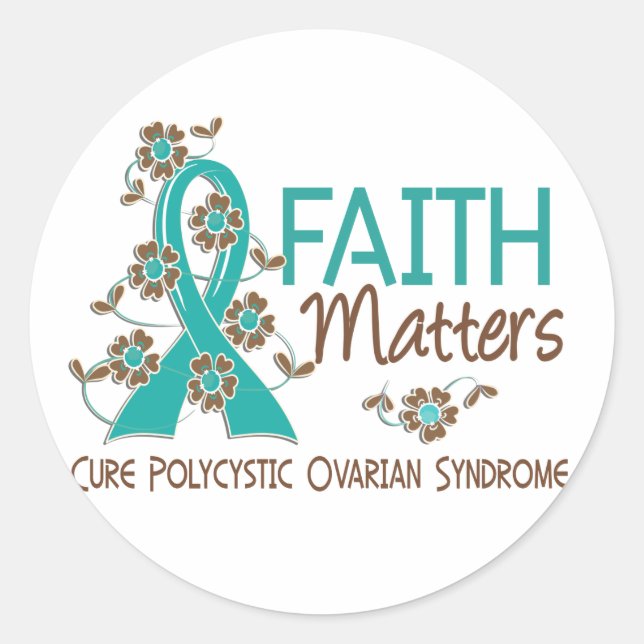 Faith Matters 3 PCOS Classic Round Sticker (Front)
