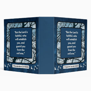 Faith Message - Bible Verse -2 Thessalonians 3:3 - Binder