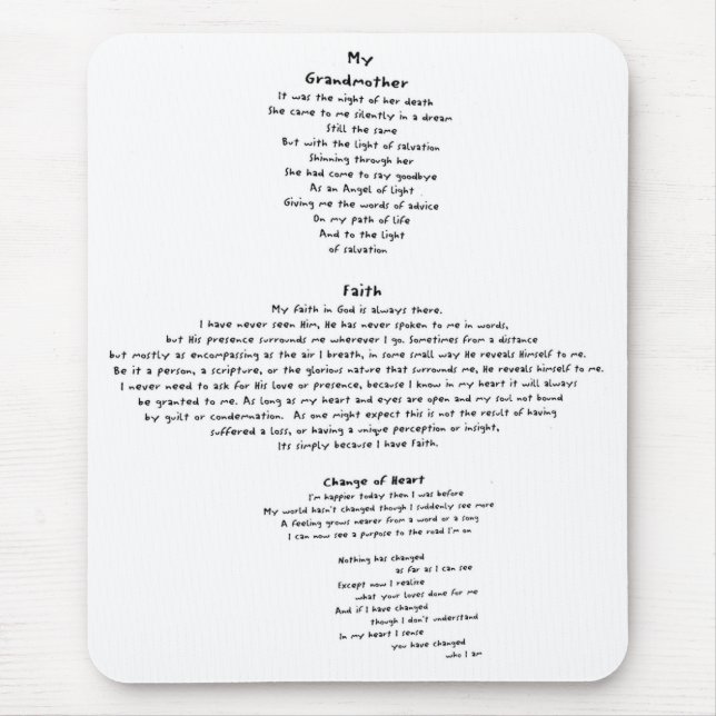 Faith Mouse Pad (Front)