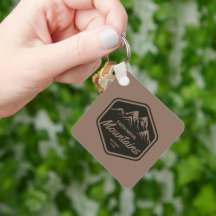 Faith move mountains keychain