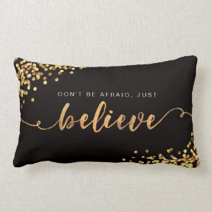 Faith Moves Mountains/Just Believe Golden Pillow