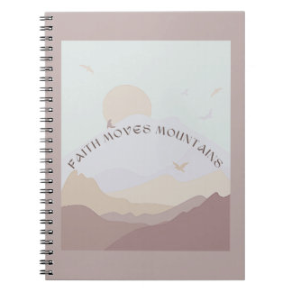 Faith Moves Mountains Notebook
