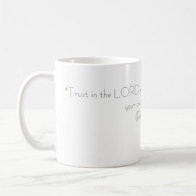 Faith Mug (WIth Proverb) (Left)