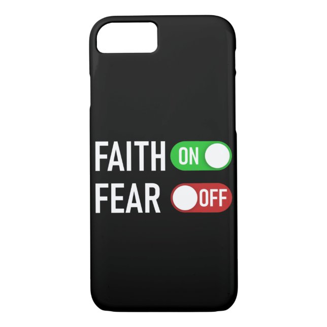 Faith ON Fear OFF Digital Switch – Christian Case-Mate iPhone Case (Back)