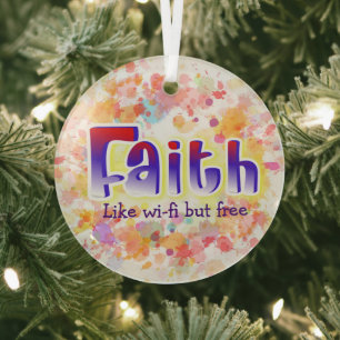 Faith Ornament for personalization