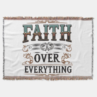 Faith Over Everything – Relentless Soul Tee Throw Blanket