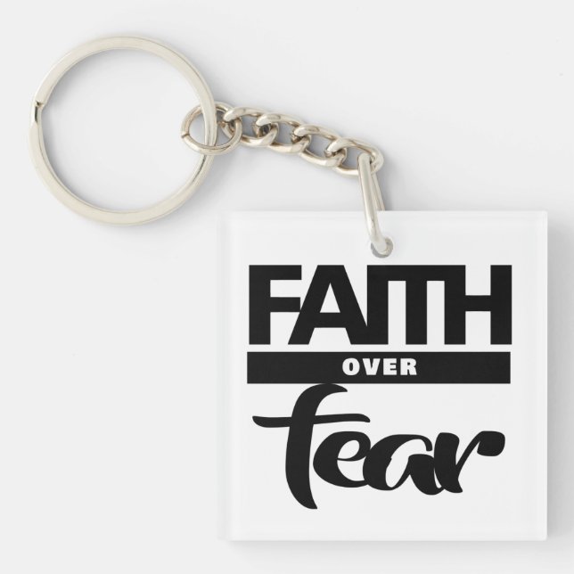 Faith Over Fea Keychain (Front)