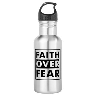 Faith over fear 532 ml water bottle