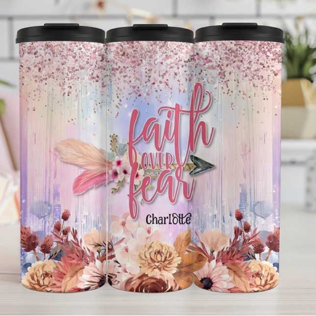 Faith Over Fear Arrow Thermal Tumbler (Creator Uploaded)