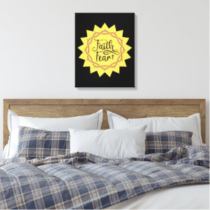 faith over fear canvas print