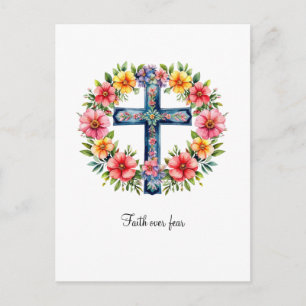 Faith Over Fear Christian Greeting Card 