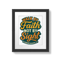 Faith Over Fear Christian Poster – Inspirational