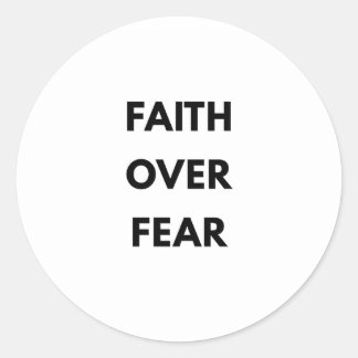 Faith Over Fear Christian Sticker