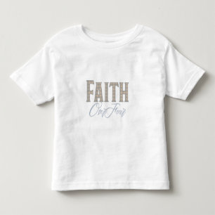 Faith Over Fear Christian Typography Design Toddler T-shirt