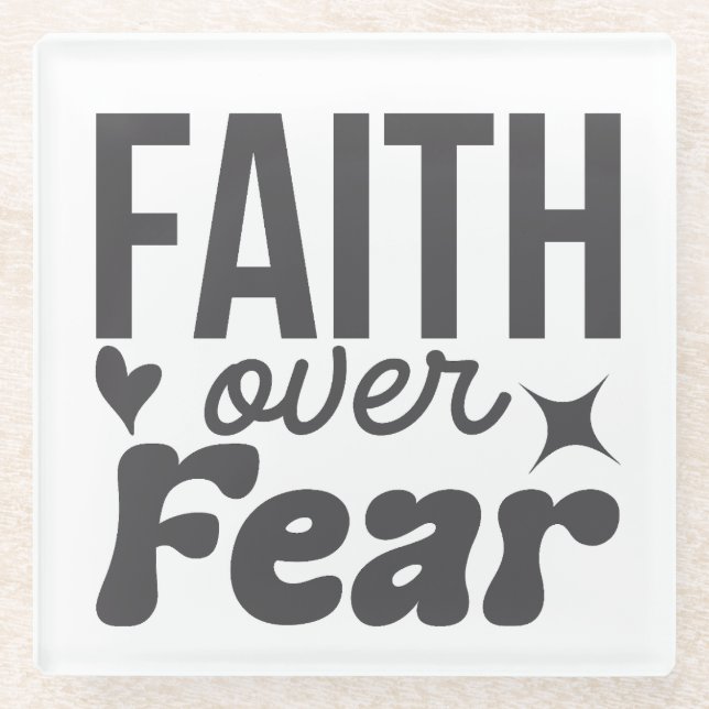 Faith over Fear Coasters (Front)