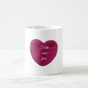 Faith over fear coffee mug