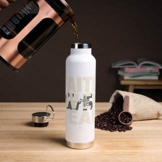 Faith Over Fear Fitness Motivation – Christian Gym Water Bottle
