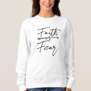 Faith Over Fear Hoodie - Inspirational Christian 