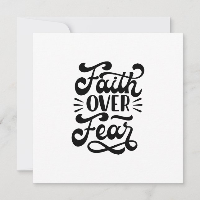 Faith Over Fear Invitation (Front)