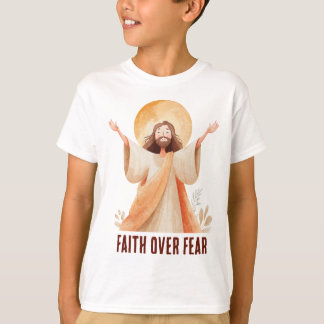 Faith Over Fear Jesus Christian T-Shirt