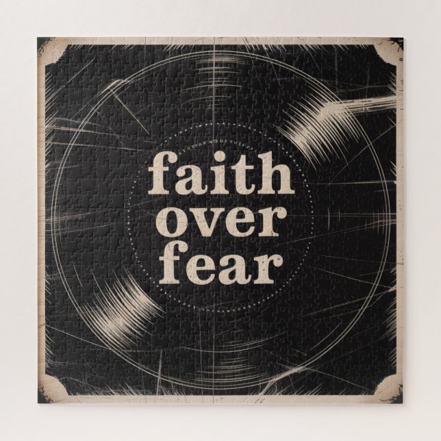 Faith Over Fear Jigsaw Puzzle (Vertical)