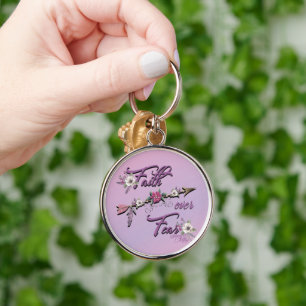 Faith Over Fear Keychain