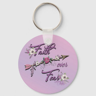 Faith Over Fear Keychain