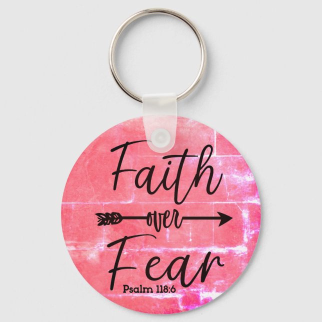 Faith over Fear keychain (Front)
