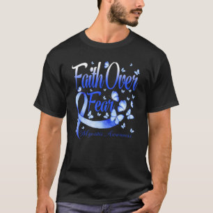 Faith Over Fear Myositis Awareness Butterfly T-Shirt