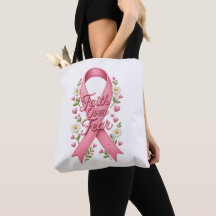 Faith Over Fear Pink Ribbon Breast Cancer Awarenes