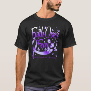 Faith Over Fear Rett Syndrome Awareness Butterfly T-Shirt