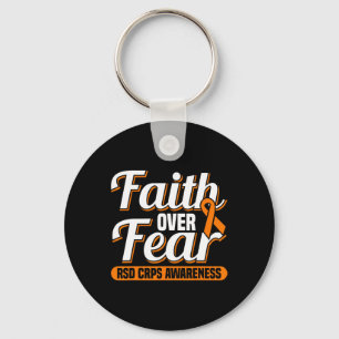 Faith Over Fear Rsd Crps Awareness Keychain
