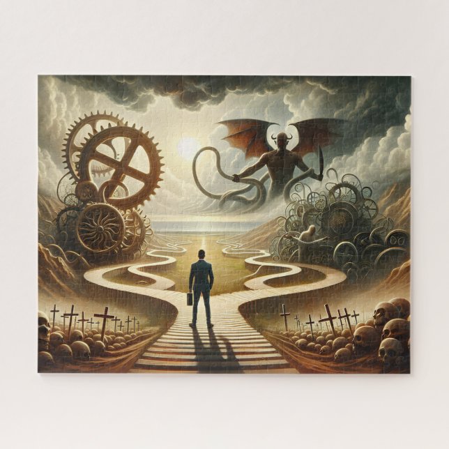 Faith Over Fear - Surreal Landscape Jigsaw Puzzle (Horizontal)