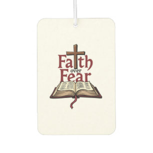 Faith Over Fear Vintage Jesus Faith Tee (1) Air Freshener