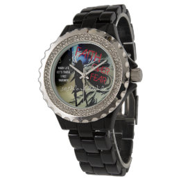 FAITH OVER FEAR WATCH with Warrior Girl with SWORD