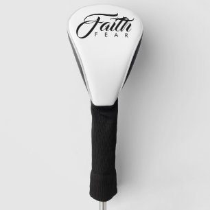 Faith Over Fear White Golf Head Cover