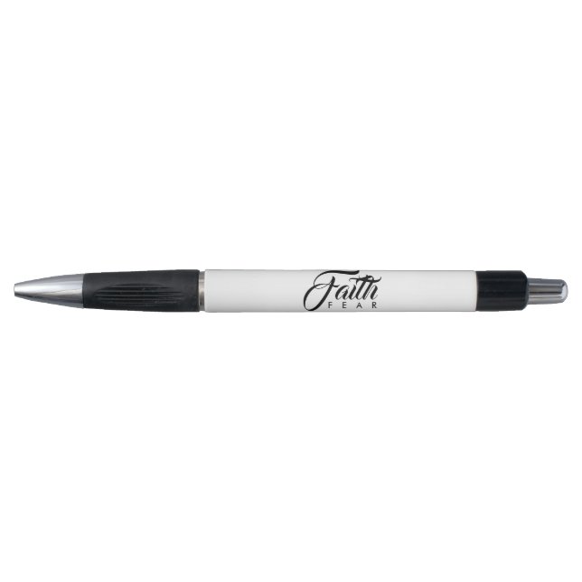 Faith Over Fear White Pen (Front)