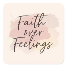 Faith Over Feelings Sticker – Christian Gym Motiva