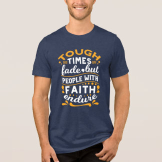 Faith Over Struggles – Motivational Religious Art Tri-Blend Shirt