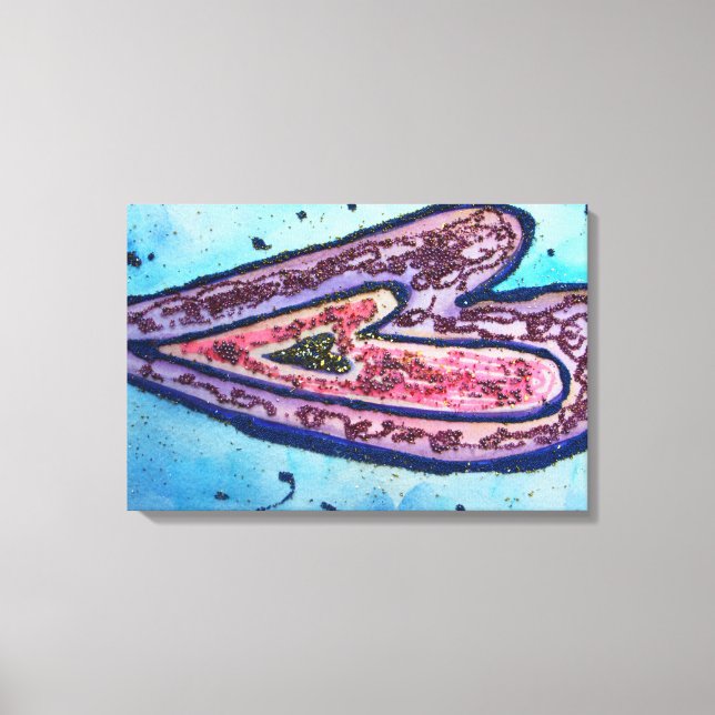 Faith Parties scintillant Coeurs Peinture Toile Im (Recto)