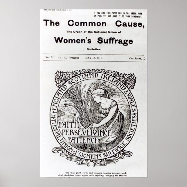 Faith, Perseverance, Patience, 1911 Poster (Front)