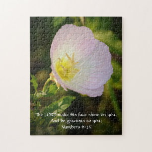 Faith Pink Flower Bible Verse Puzzle