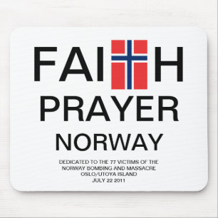 FAITH PRAYER NORWAY MOUSE PAD